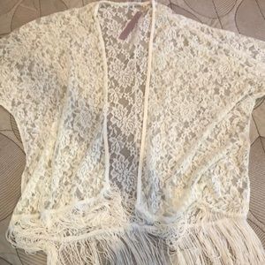 Flower Net Cardigain